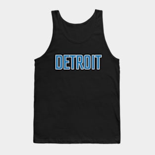 Detroit Lions Colors FRONT PRINT Tank Top